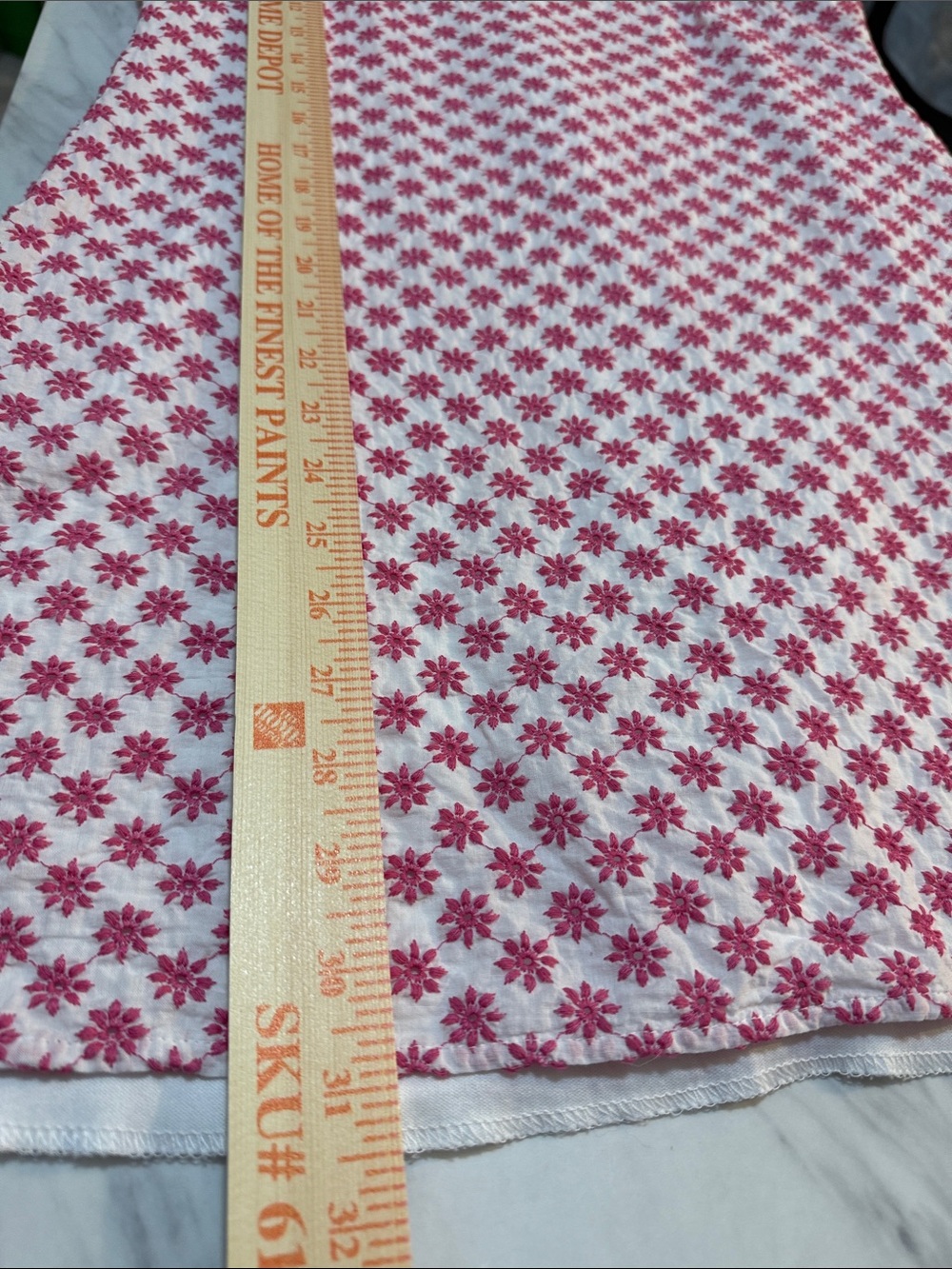 Trixxi Pink & White Embroidered Daisy Mini Dress Large Cottagecore Sundress - Picture 6 of 8